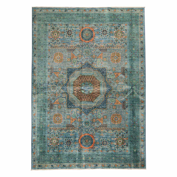 שטיח ממלוק 00 טורקיז 245*174 | Mamluk