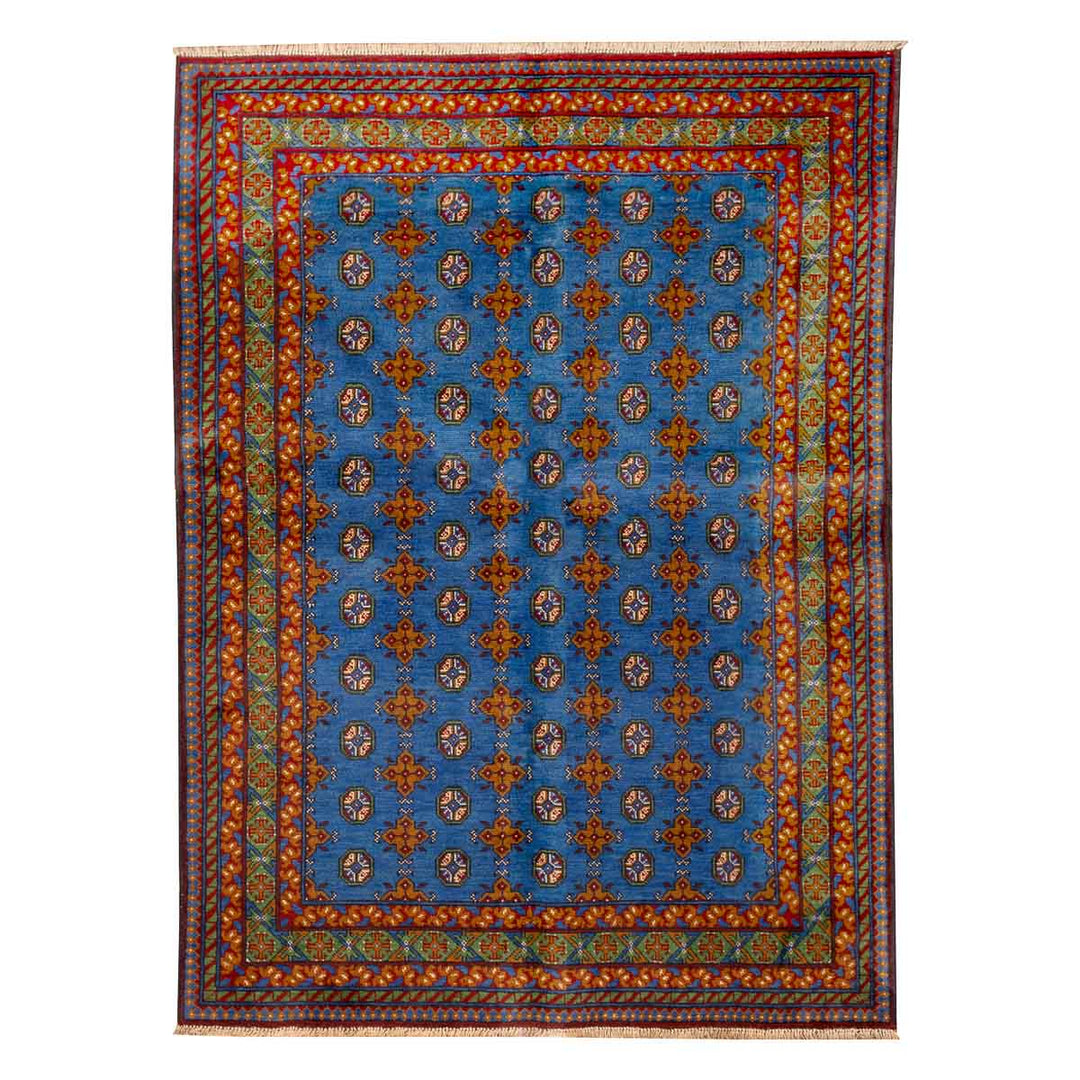 שטיח  אפגני בוכרה 00 כחול 204*148  | Bokhara Rug