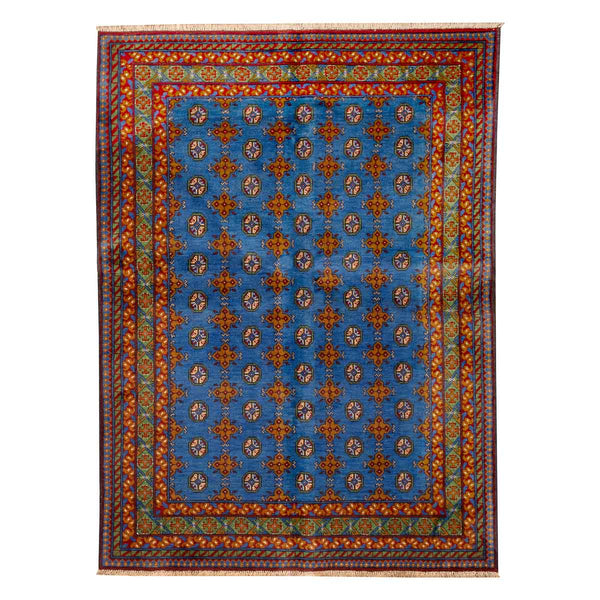 שטיח  אפגני בוכרה 00 כחול 204*148  | Bokhara Rug