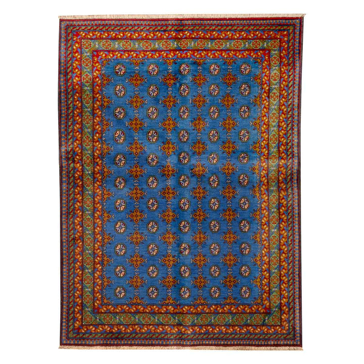 שטיח  אפגני בוכרה 00 כחול 204*148  | Bokhara Rug
