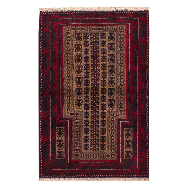שטיח בלוץ' פרסי אדום 138*91 | Baluch