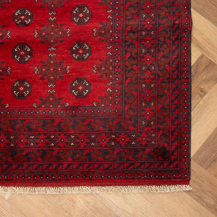 שטיח אפגני בוכרה 00 אדום 234*169 | Bokhara Rug