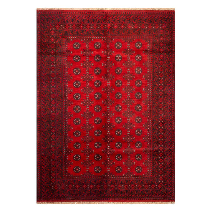 שטיח אפגני בוכרה 00 אדום 234*169 | Bokhara Rug