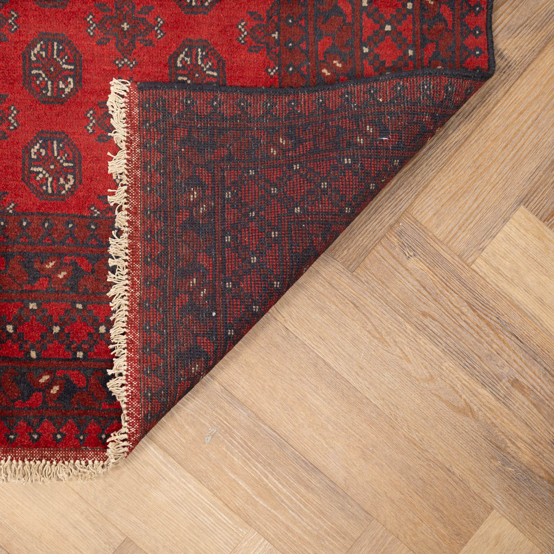 שטיח אפגני בוכרה 00 אדום 244 *169 | Bokhara Rug