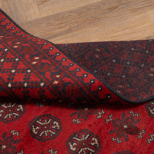 שטיח אפגני בוכרה 00 אדום 244 *169 | Bokhara Rug