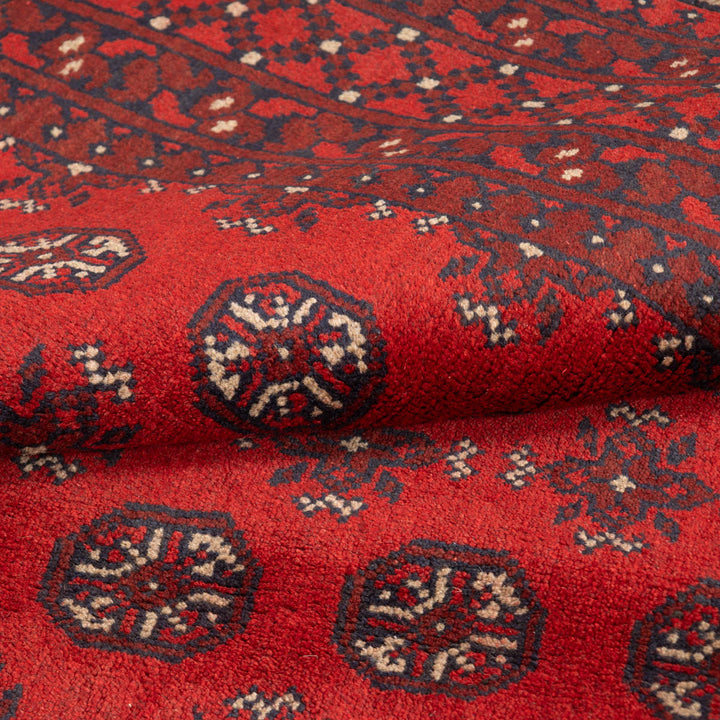 שטיח אפגני בוכרה 00 אדום 244 *169 | Bokhara Rug