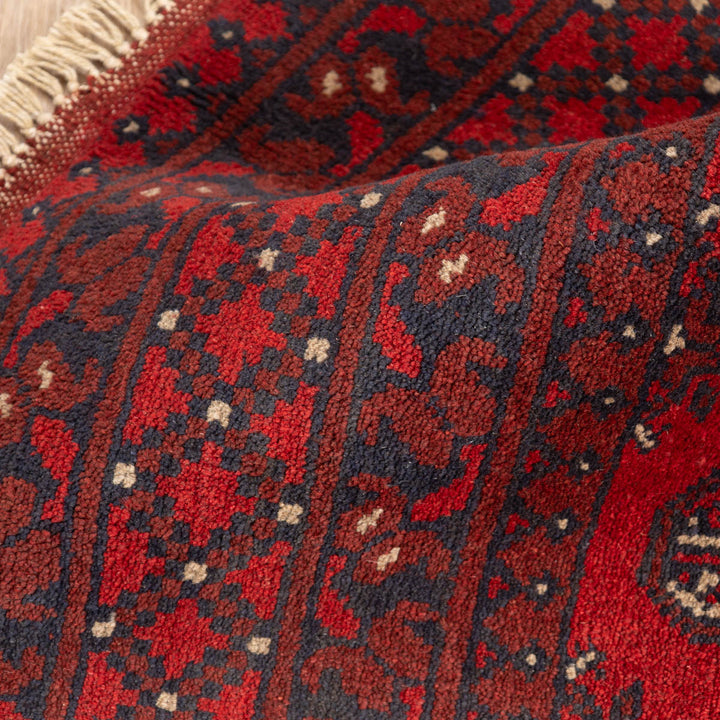 שטיח אפגני בוכרה 00 אדום 244 *169 | Bokhara Rug