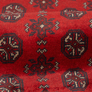 שטיח אפגני בוכרה 00 אדום 244 *169 | Bokhara Rug