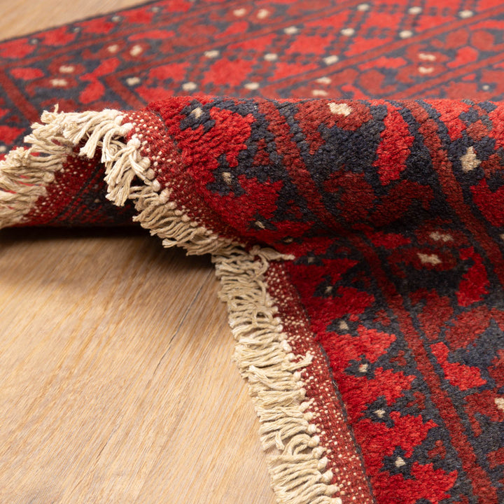 שטיח אפגני בוכרה 00 אדום 244 *169 | Bokhara Rug