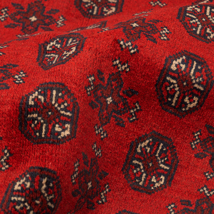 שטיח אפגני בוכרה 00 אדום 244 *169 | Bokhara Rug