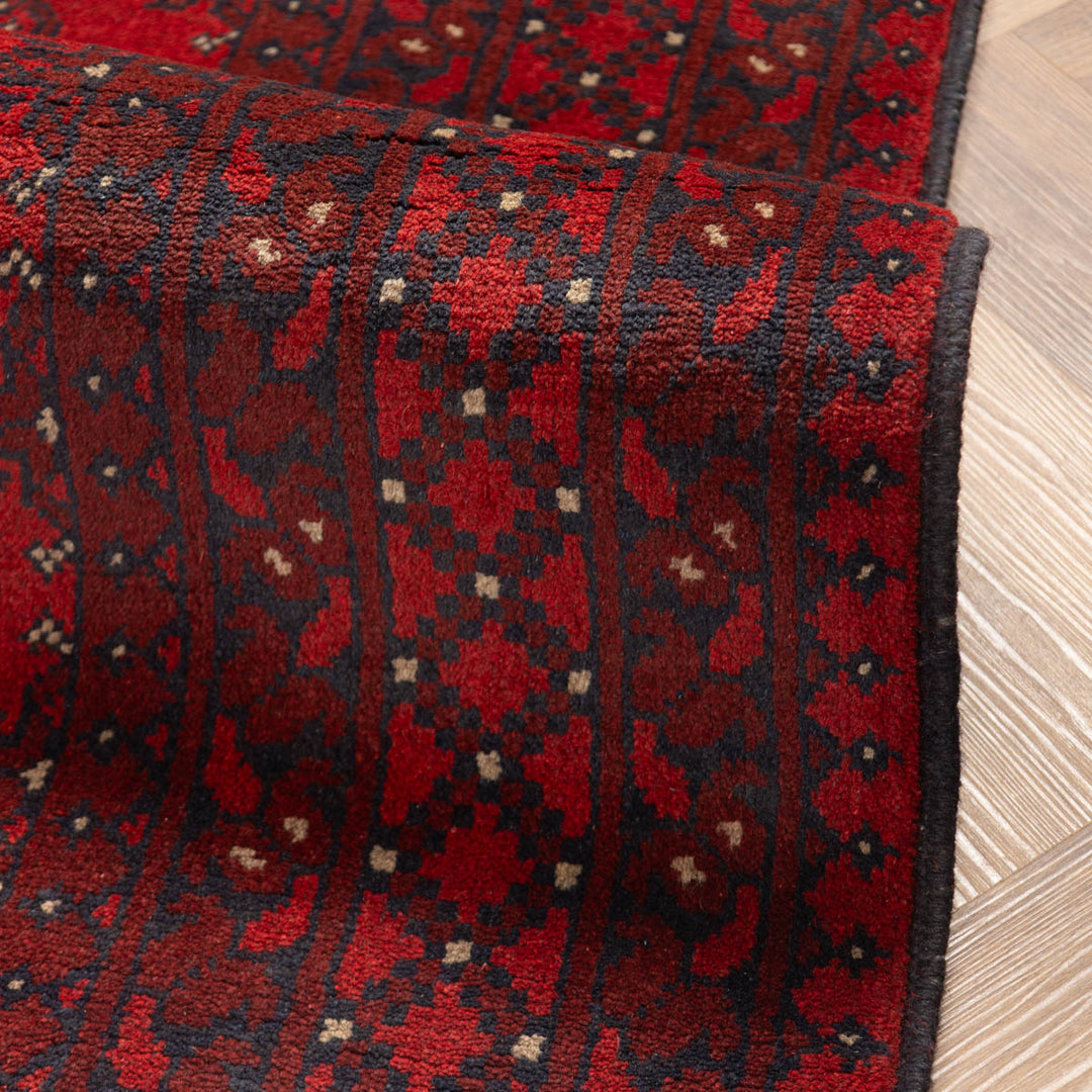 שטיח אפגני בוכרה 00 אדום 244 *169 | Bokhara Rug