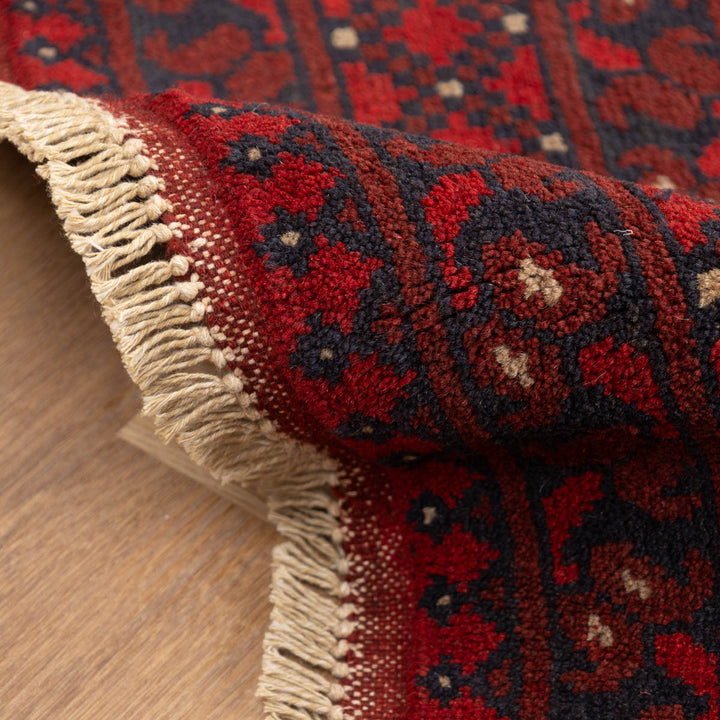 שטיח אפגני בוכרה 00 אדום 244 *169 | Bokhara Rug