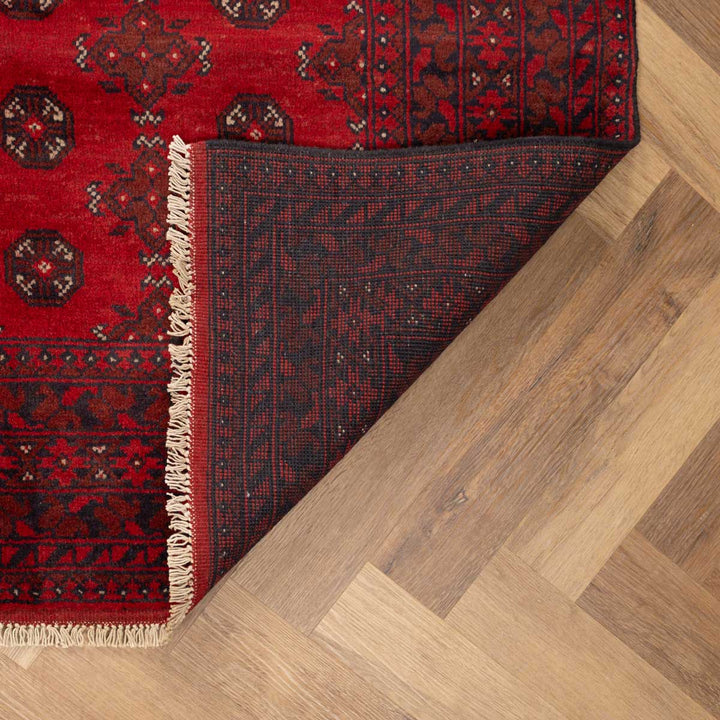 שטיח אפגני בוכרה 00 אדום 234*169 | Bokhara Rug