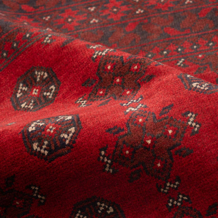 שטיח אפגני בוכרה 00 אדום 234*169 | Bokhara Rug