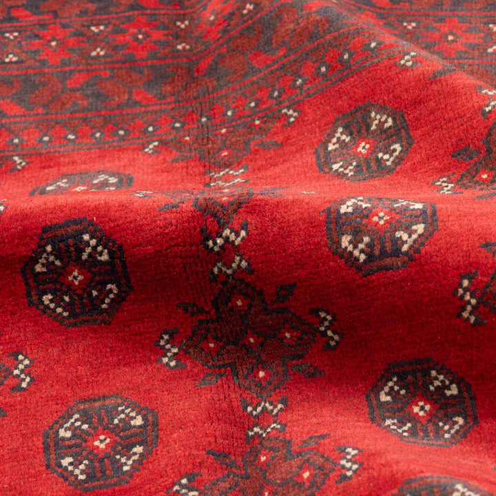 שטיח אפגני בוכרה 00 אדום 234*169 | Bokhara Rug