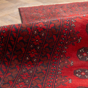 שטיח אפגני בוכרה 00 אדום 234*169 | Bokhara Rug