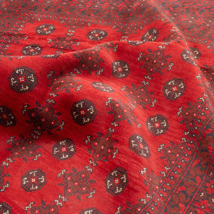 שטיח אפגני בוכרה 00 אדום 234*169 | Bokhara Rug