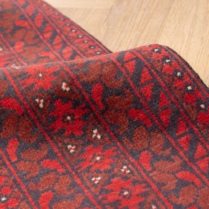 שטיח אפגני בוכרה 00 אדום 234*169 | Bokhara Rug