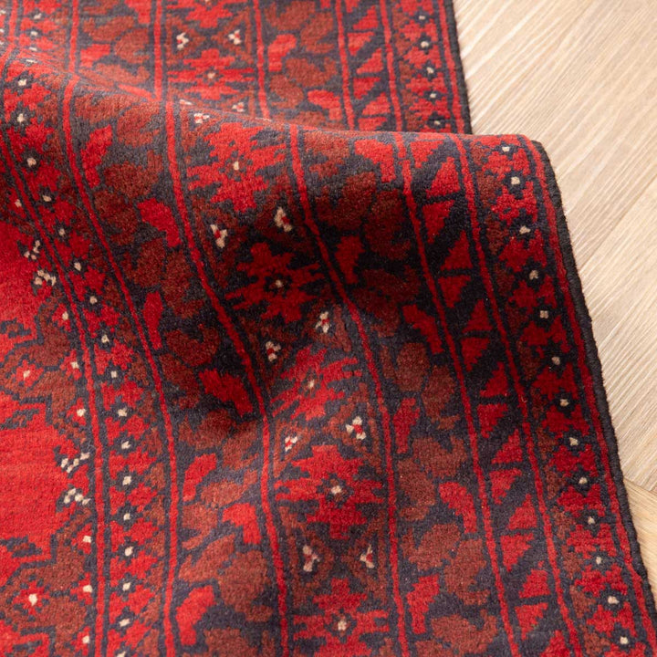 שטיח אפגני בוכרה 00 אדום 234*169 | Bokhara Rug