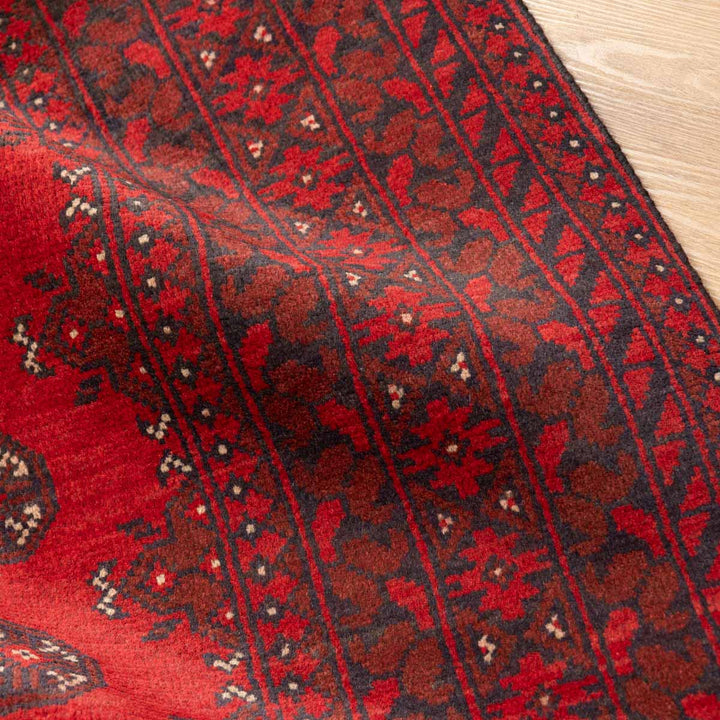 שטיח אפגני בוכרה 00 אדום 234*169 | Bokhara Rug