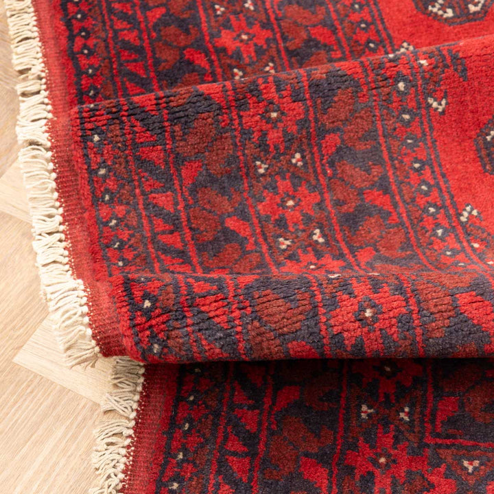 שטיח אפגני בוכרה 00 אדום 234*169 | Bokhara Rug