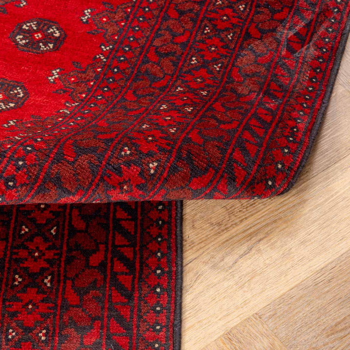 שטיח אפגני בוכרה 00 אדום 234*169 | Bokhara Rug