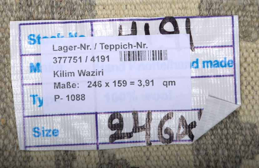 שטיח קילים ענתיק וואש 00 אפור 246*159