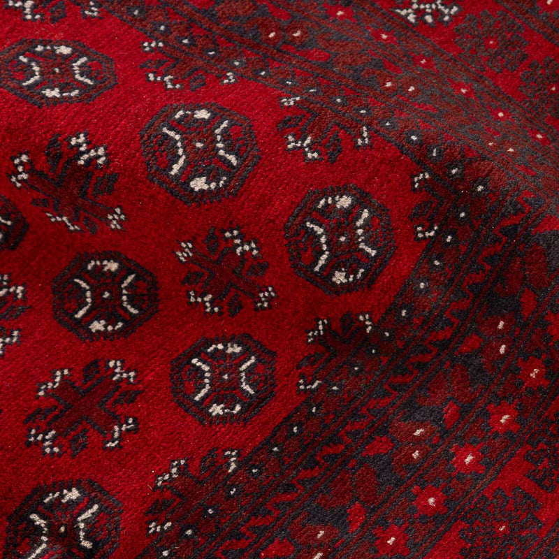 שטיח אפגני בוכרה 00 אדום 237*163 | Bokhara Rug