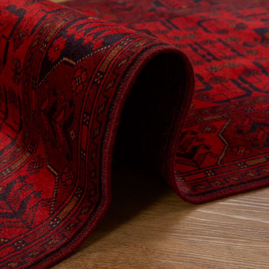 שטיח אפגני חלממדי 00 אדום 296*83