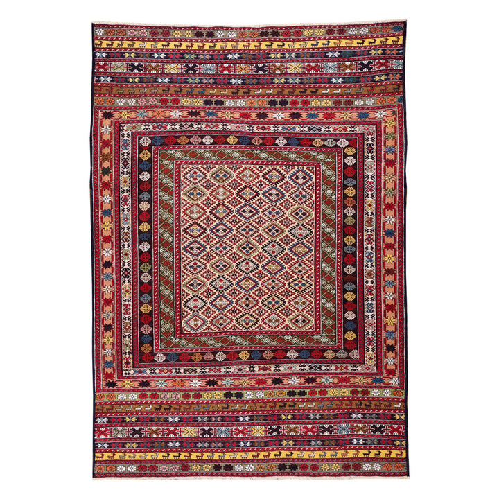 שטיח סומק פרסי 00 צבעוני 190*133| Persian Sumak