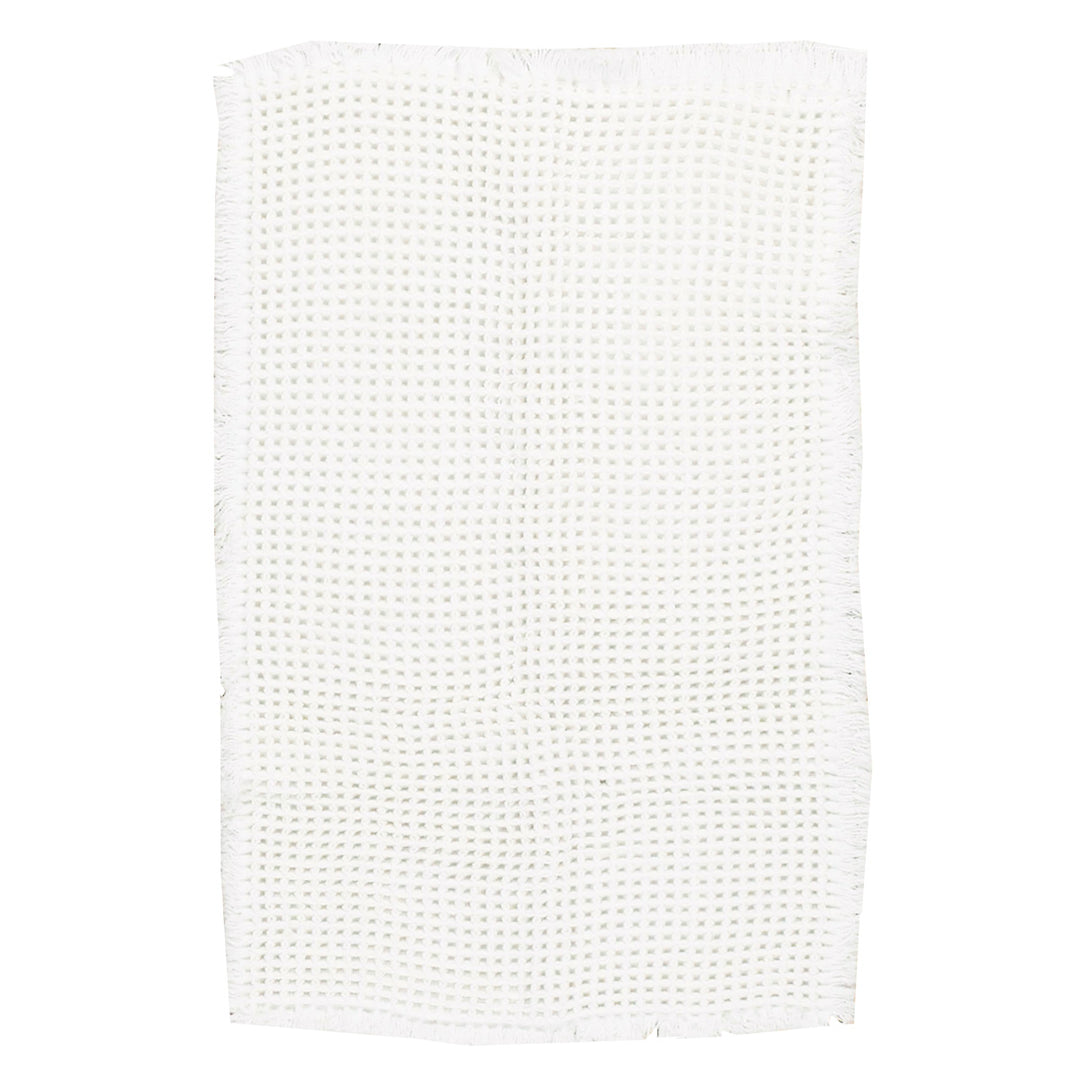 שטיח אמבט אוסקר משובץ 01 לבן | Oscar