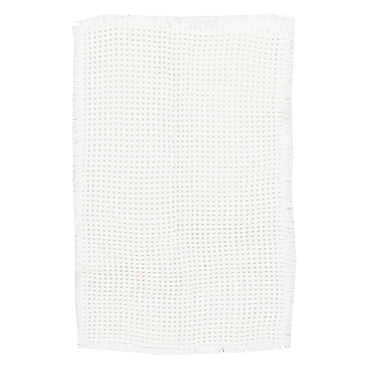 שטיח אמבט אוסקר משובץ 01 לבן | Oscar