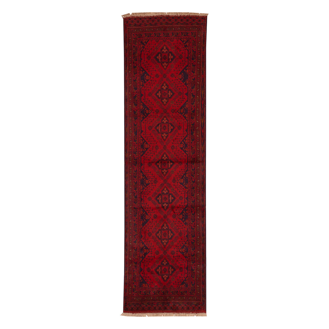 שטיח אפגני חלממדי 00 אדום 296*80