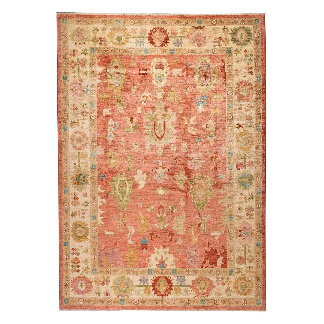 שטיח אושק 00 בז'\אדום  295*208 | Oushak