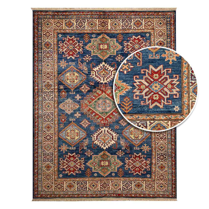 שטיח סופר קזאק 00 כחול 198*150 | Super Kazak