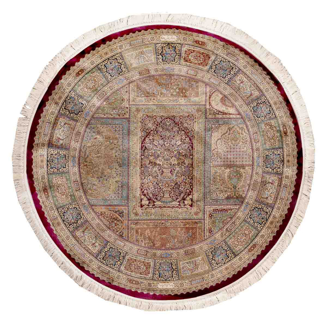 שטיח קום משי 13 צבעוני | QOM