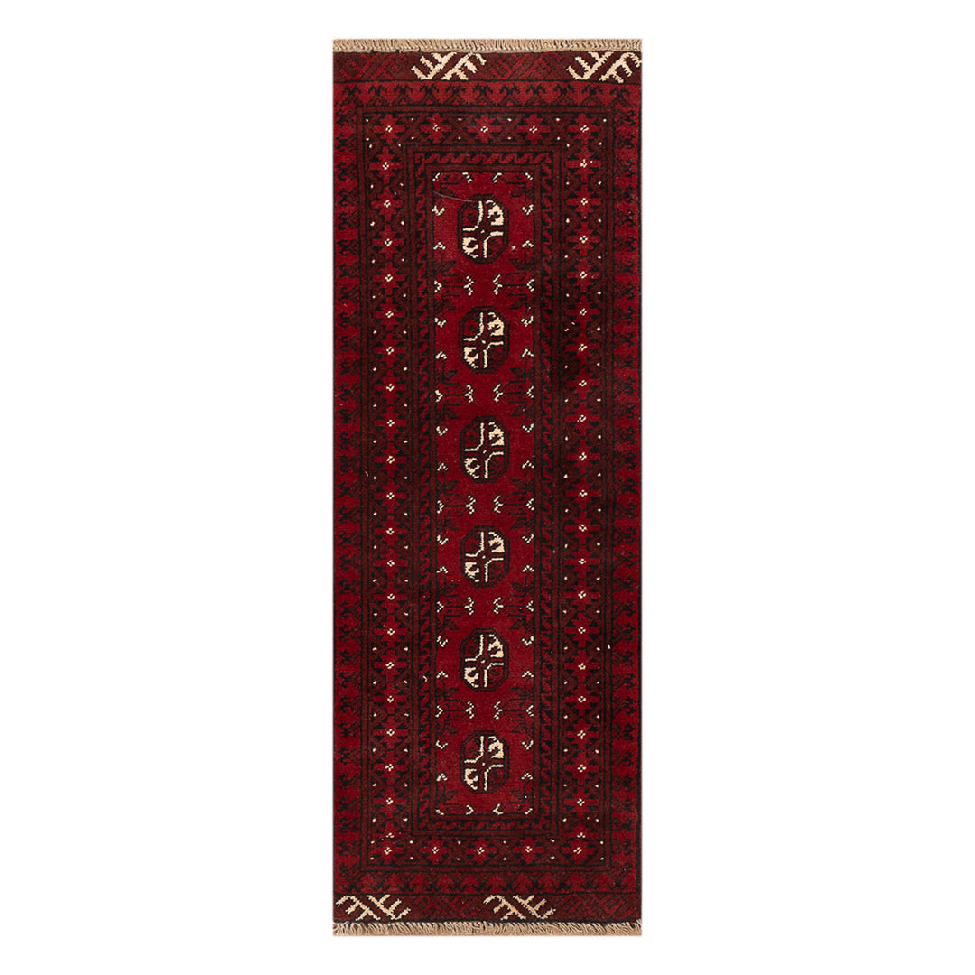 שטיח  אפגני בוכרה 00 אדום 150*50