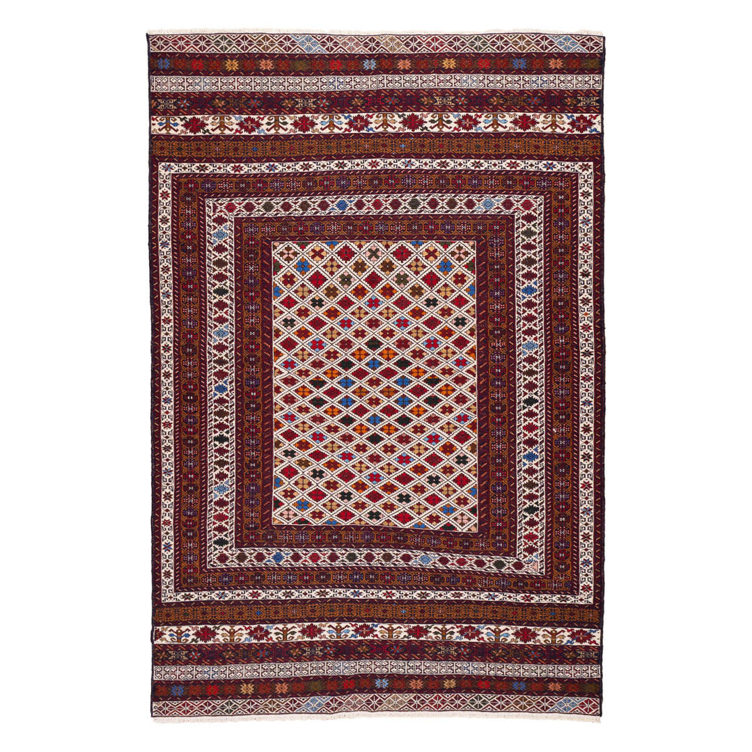 שטיח סומק פרסי 00 צבעוני 192*129| Persian Sumak