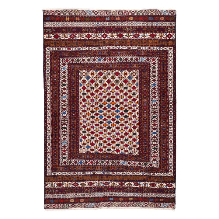 שטיח סומק פרסי 00 צבעוני 192*129| Persian Sumak