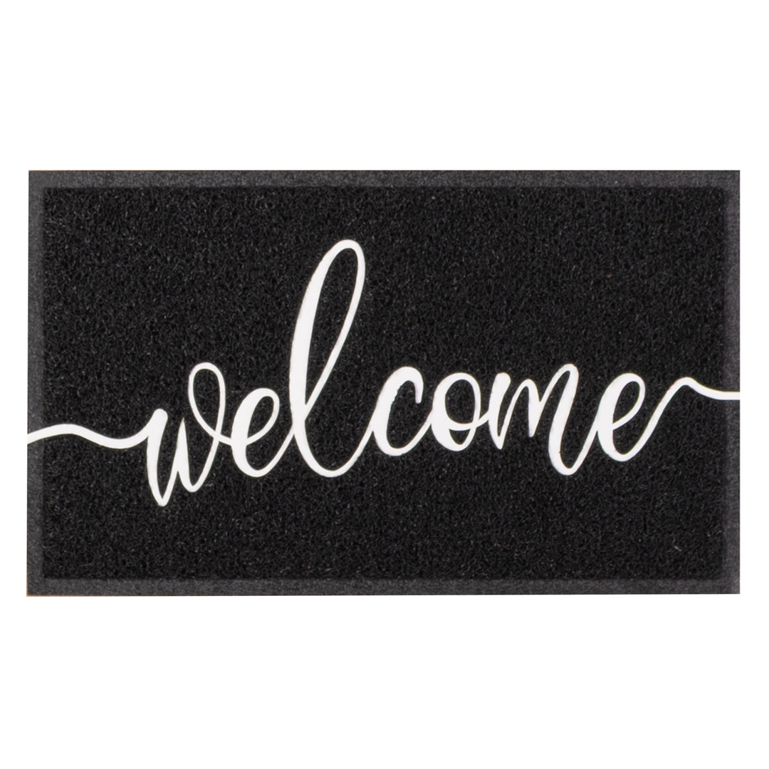 שטיח לכניסה WELCOME 01 שחור