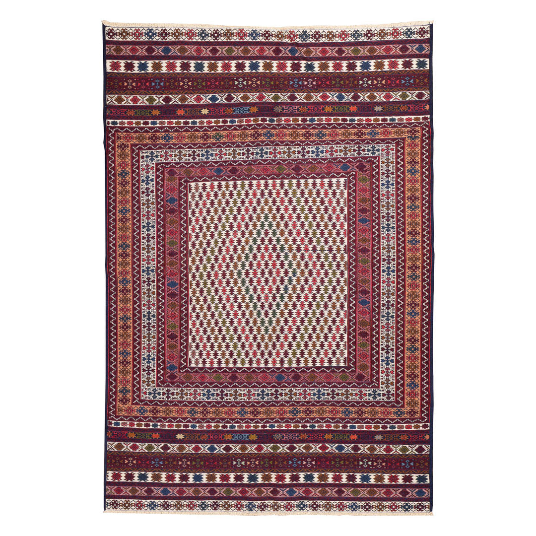 שטיח סומק פרסי 00 צבעוני 193*130 | Persian Sumak