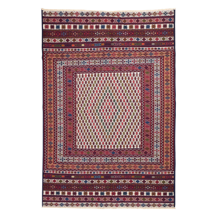 שטיח סומק פרסי 00 צבעוני 193*130 | Persian Sumak