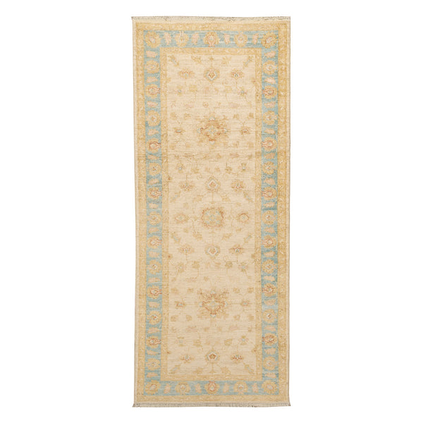 שטיח סופר זיגלר 00 בז' מסגרת תכלת  Zigler | 73*190