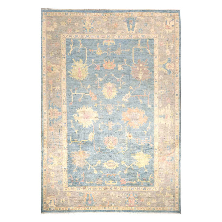 שטיח אושק 00 אפור תכלת 352*247 | Oushak