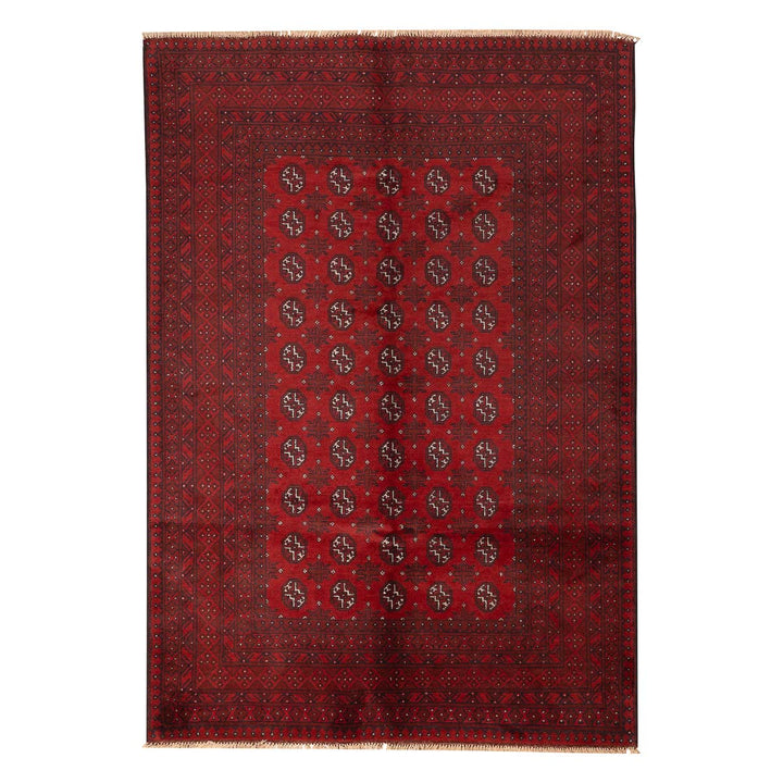 שטיח אפגני בוכרה 00 אדום 240*167 | Bokhara Rug