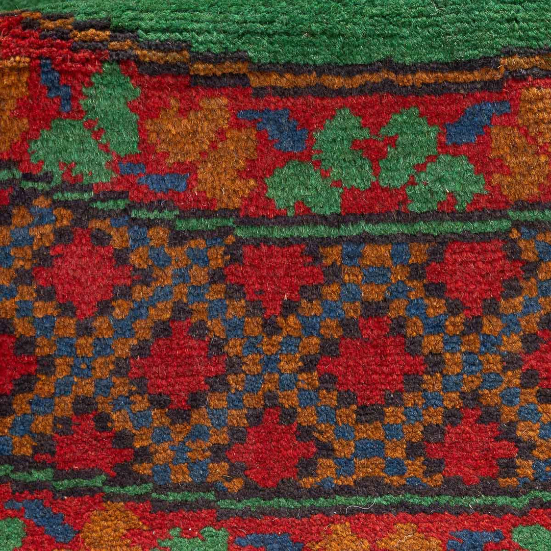 שטיח אפגני רגל פיל 00 ירוק  145*143