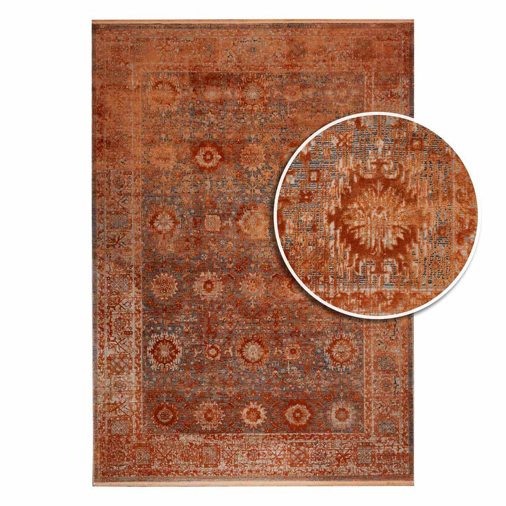 שטיח היסטוריה 10 אפור\כתום 290*200 ס"מ  | Historia