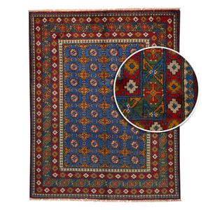 שטיח  אפגני בוכרה 00 כחול 186*146  | Bokhara Rug