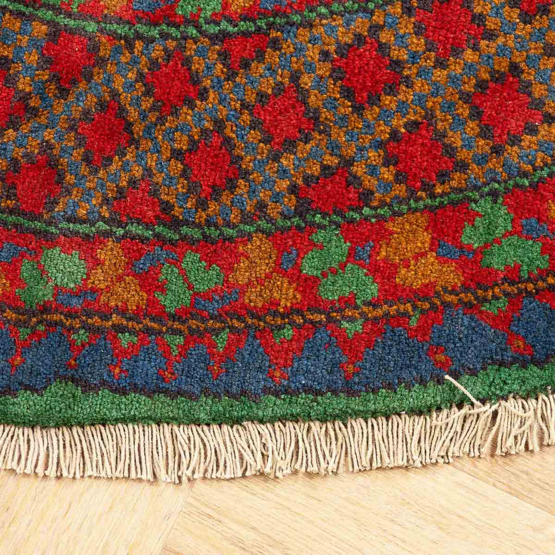 שטיח אפגני רגל פיל 00 ירוק  145*143