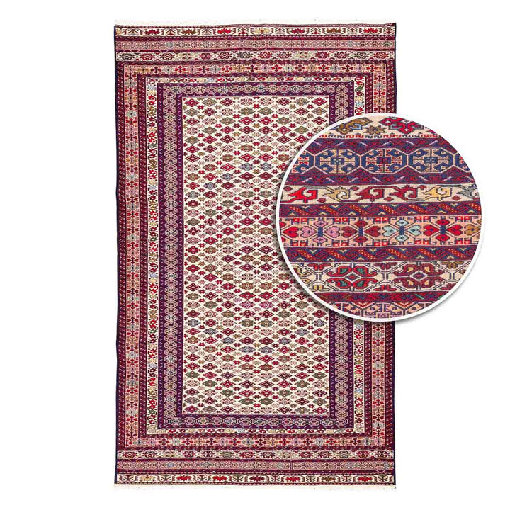 שטיח סומק פרסי 00 צבעוני 206*126| Persian Sumak